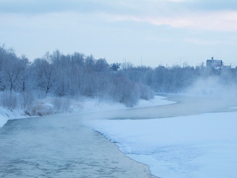 真冬の旭川