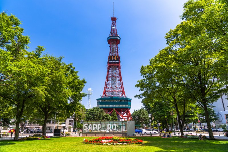 《北海道》札幌テレビ塔と大通公園