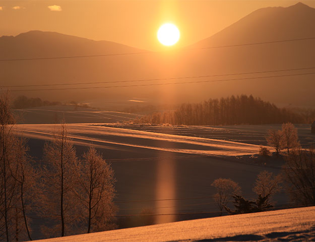 美瑛の夕焼け