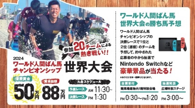 ワールド人間ばん馬勝ち馬予想当選者「大抽選会」