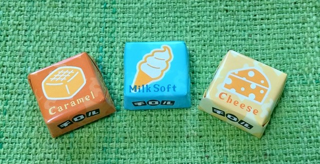 3つのチロルチョコレート