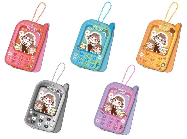 ペコちゃんケータイ風フレームキーホルダー