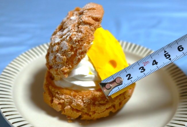 シュークリーム サイズ