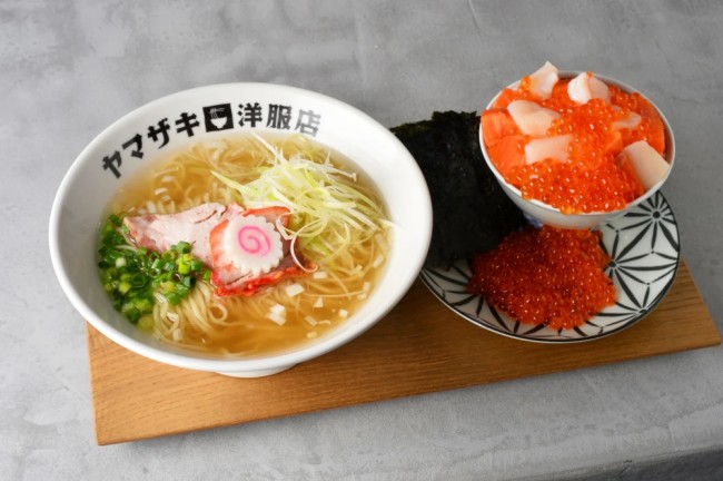 塩ラーメン函館海鮮丼セット