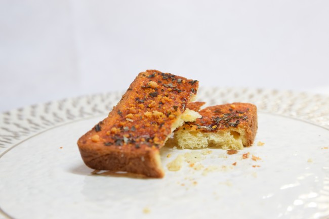 バジルチーズ味断面