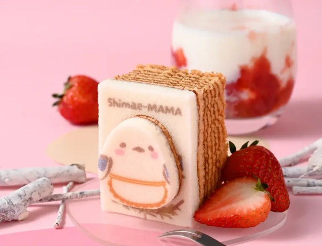 しまえママのかたぬきバウム（いちごミルク味）