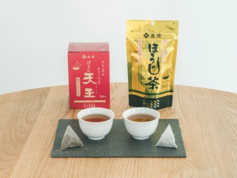 プレミアムティーバッグ ほうじ天玉、ゴールデンほうじ茶ティーバッグ