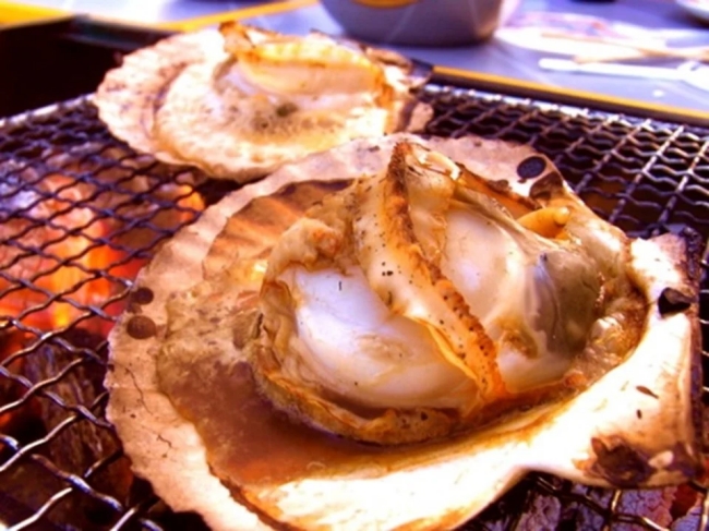 焼きホタテ販売
