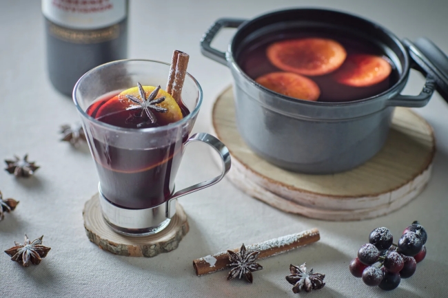 雪降るホットワイン