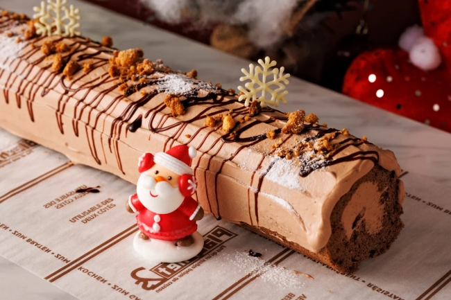 スフレロールのブッシュドノエル