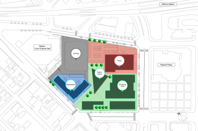 （仮称）帯広駅南口再開発プロジェクト