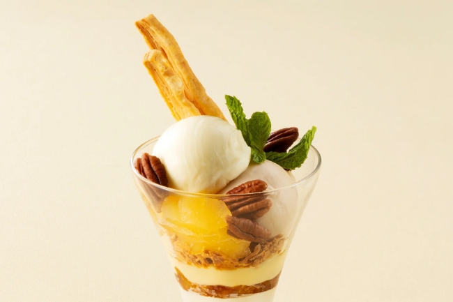 りんごとグランドアールグレイのパフェ