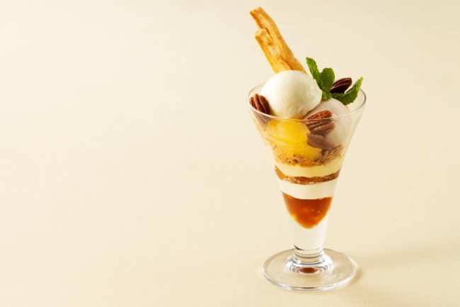 りんごとグランドアールグレイのパフェ