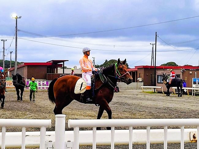 シチフクガクルと渡来心路騎手