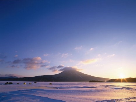 冬の阿寒湖
