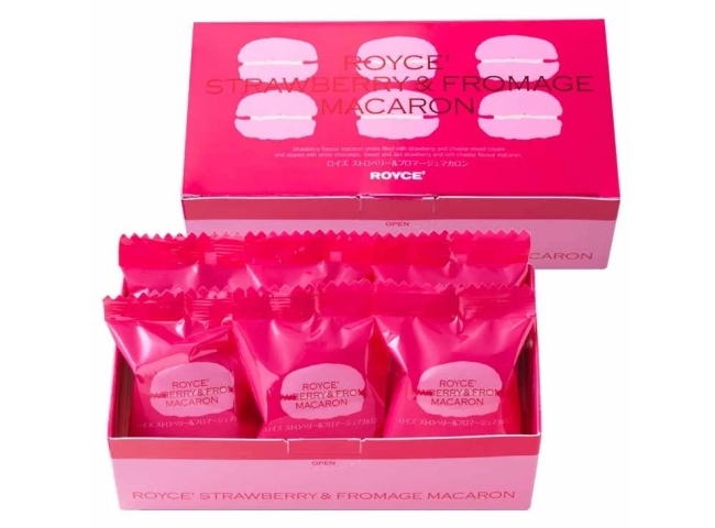 ストロベリー＆フロマージュマカロン（6個入）