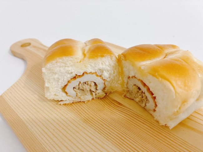 ちくわパンの断面