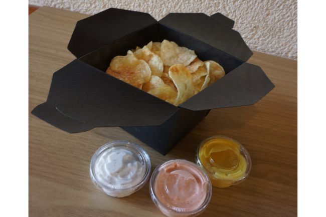 ポテトチップス　イートインセット　ソース3種類