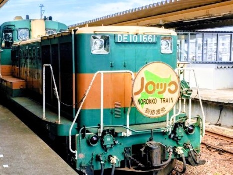 くしろ湿原ノロッコ号の前方写真