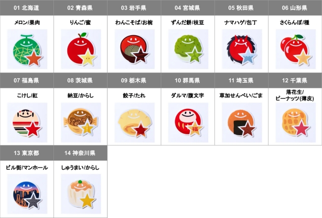 47都道府県別ステッカー